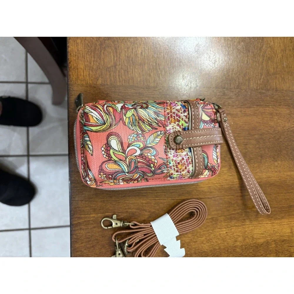 SAK‎ ROOTS WOMENS CROSSBODY PHONE CASE CARD HOLDER